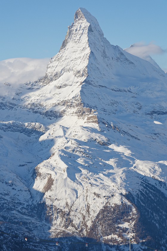 Skiing the Rothorn Area. Matterhorn. near Zermatt. .