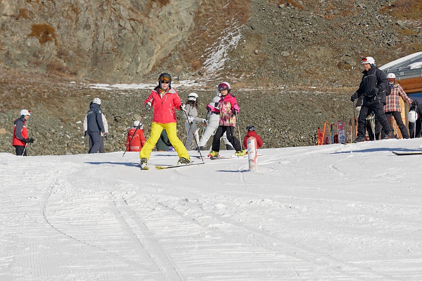 Wolli-Park. Ski training. near Zermatt. .