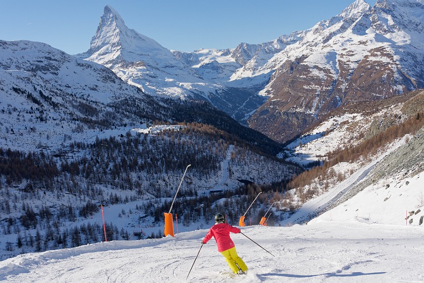Skiing the Rothorn Area. Skiing. near Zermatt. .