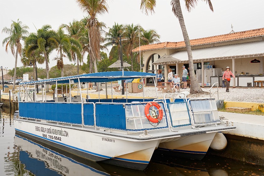 Ten Thousand Islands Tour. Tourist boat. near Naples. .