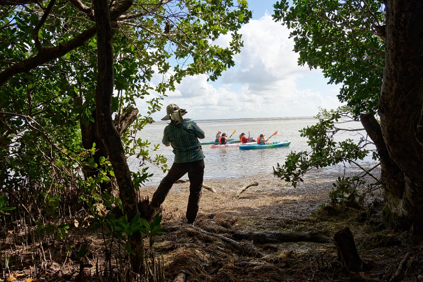 Christian Point Trail. Portrait in front of Snake Bight. near Homestead. .